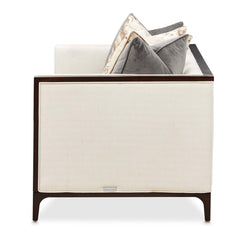 Belmont Place Espresso/Cream Loveseat - Ornate Home