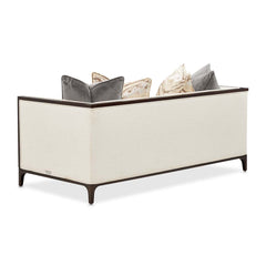 Belmont Place Espresso/Cream Loveseat - Ornate Home
