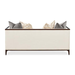 Belmont Place Espresso/Cream Loveseat - Ornate Home
