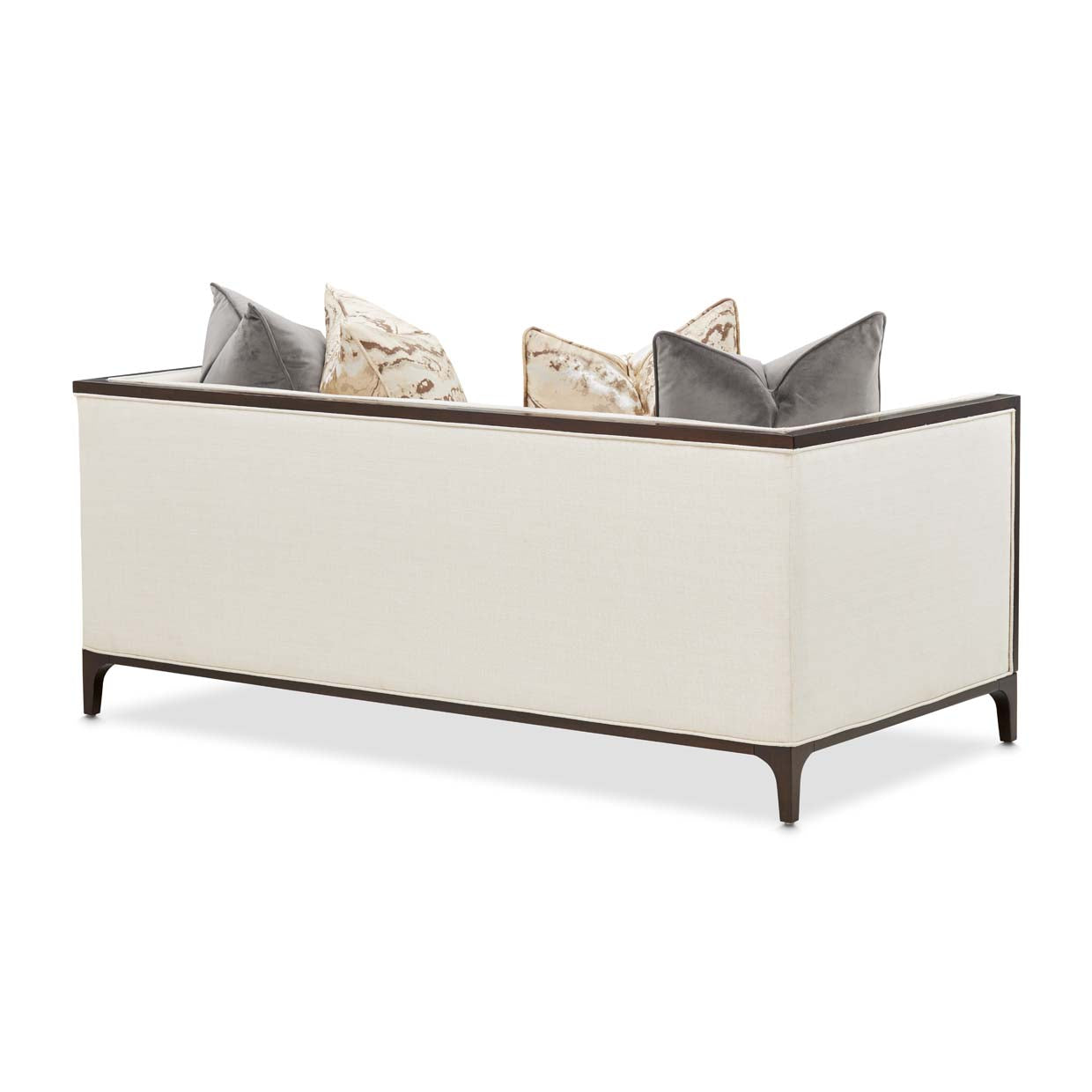 Belmont Place Espresso/Cream Loveseat - Ornate Home