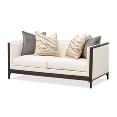 Belmont Place Espresso/Cream Loveseat - Ornate Home