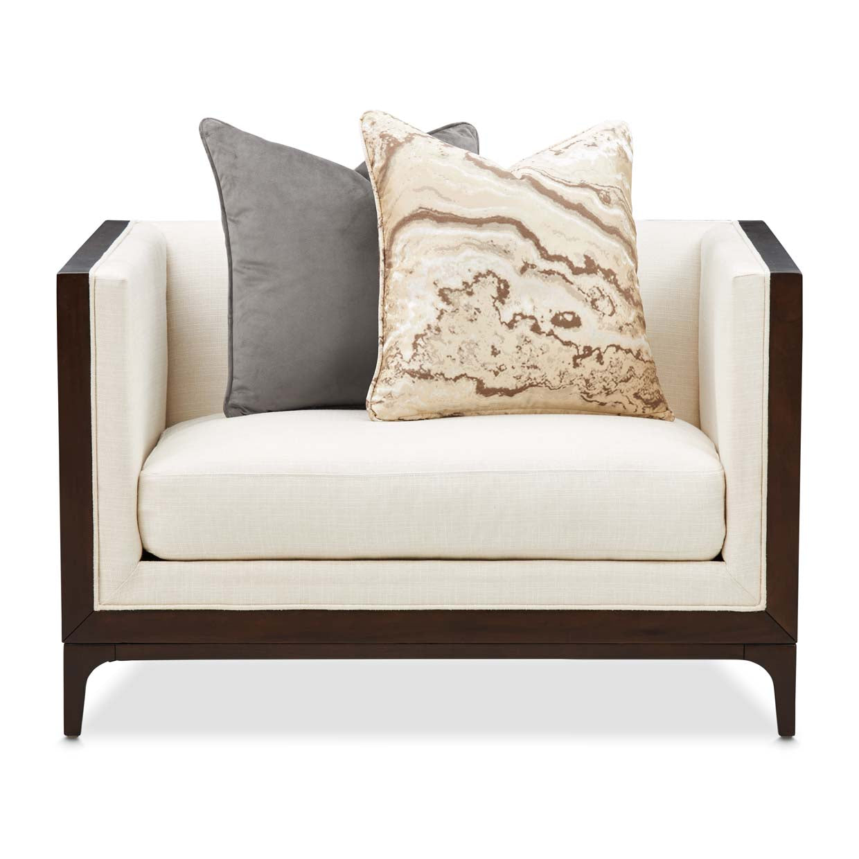 Belmont Place Espresso/Cream Matching Chair - Ornate Home