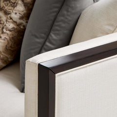 Belmont Place Espresso/Cream Sofa - Ornate Home