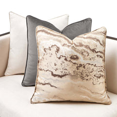 Belmont Place Espresso/Cream Sofa - Ornate Home