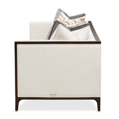 Belmont Place Espresso/Cream Sofa - Ornate Home