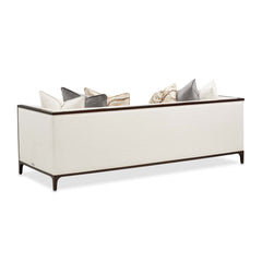 Belmont Place Espresso/Cream Sofa - Ornate Home