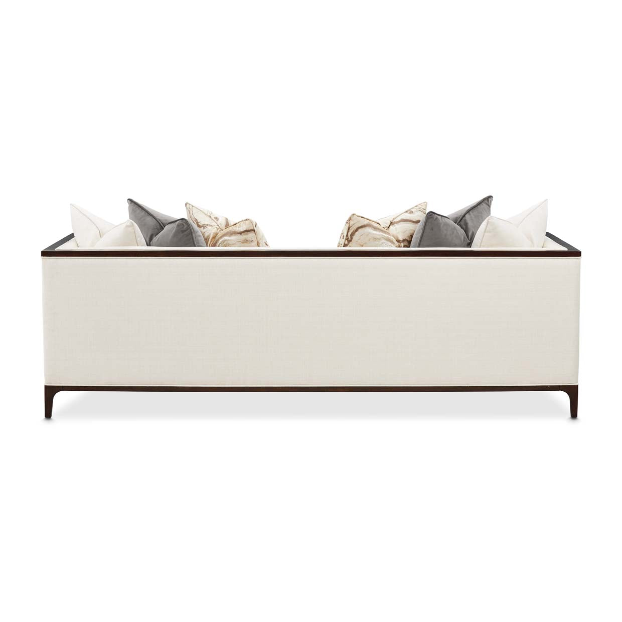 Belmont Place Espresso/Cream Sofa - Ornate Home