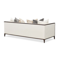 Belmont Place Espresso/Cream Sofa - Ornate Home