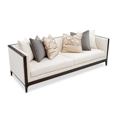 Belmont Place Espresso/Cream Sofa - Ornate Home