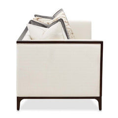 Belmont Place Espresso/Cream Sofa - Ornate Home