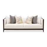 Belmont Place Espresso/Cream Sofa - Ornate Home