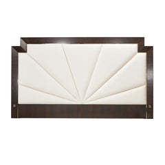 Belmont Place Espresso/Cream Upholstered Bed - Ornate Home