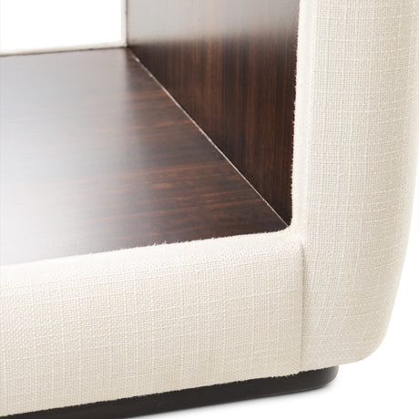 Belmont Place Espresso/Cream Vanity Bench - Ornate Home