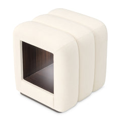 Belmont Place Espresso/Cream Vanity Bench - Ornate Home