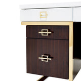 Belmont Place Espresso Desk - Ornate Home