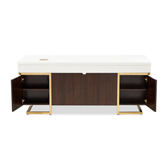 Belmont Place Espresso Desk - Ornate Home