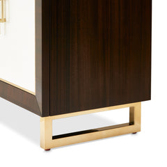 Belmont Place Espresso Display Cabinet - Ornate Home