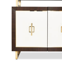 Belmont Place Espresso Display Cabinet - Ornate Home