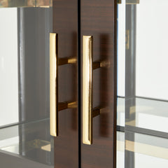 Belmont Place Espresso Display Cabinet - Ornate Home