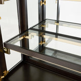 Belmont Place Espresso Display Cabinet - Ornate Home