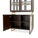 Belmont Place Espresso Display Cabinet - Ornate Home