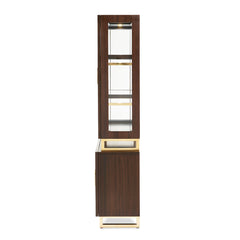 Belmont Place Espresso Display Cabinet - Ornate Home