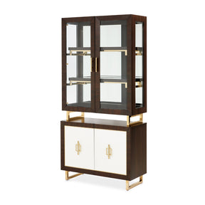 Belmont Place Espresso Display Cabinet - Ornate Home