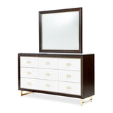 Belmont Place Espresso Dresser with Mirror - Ornate Home
