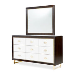 Belmont Place Espresso Dresser with Mirror - Ornate Home