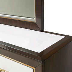 Belmont Place Espresso Dresser with Mirror - Ornate Home