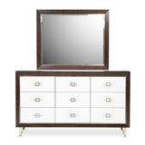 Belmont Place Espresso Dresser with Mirror - Ornate Home
