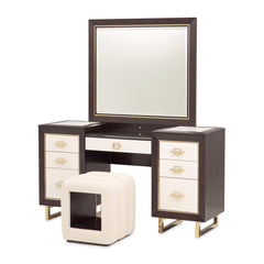 Belmont Place Espresso Vanity with Mirror & Bench - Ornate Home