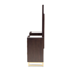 Belmont Place Espresso Vanity with Mirror - Ornate Home