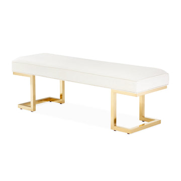 Belmont Place Gold/Cream Bed Bench - Ornate Home