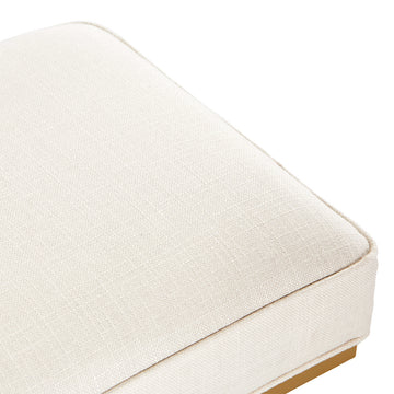 Belmont Place Gold/Cream Bed Bench - Ornate Home
