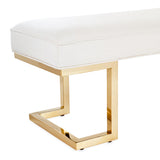 Belmont Place Gold/Cream Bed Bench - Ornate Home
