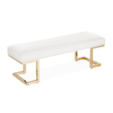 Belmont Place Gold/Cream Bed Bench - Ornate Home