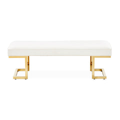 Belmont Place Gold/Cream Bed Bench - Ornate Home