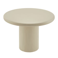 Belmonte Putty 45 Inch Painted Wood Round Pedestal Dining Table - Ornate Home
