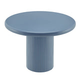 Belmonte Stillwater Blue 45 Inch Painted Wood Round Pedestal Dining Table - Ornate Home