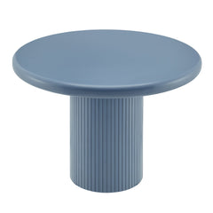 Belmonte Stillwater Blue 45 Inch Painted Wood Round Pedestal Dining Table - Ornate Home