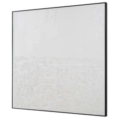 Below The Surface White Abstract Art - Ornate Home