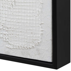 Below The Surface White Abstract Art - Ornate Home