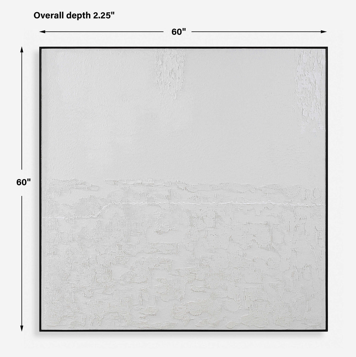Below The Surface White Abstract Art - Ornate Home
