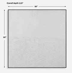 Below The Surface White Abstract Art - Ornate Home