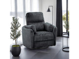 Belper Dark Gray Power Glider Recliner w/ Swivel - Ornate Home