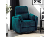 Belper Dark Teal Power Glider Recliner w/ Swivel - Ornate Home