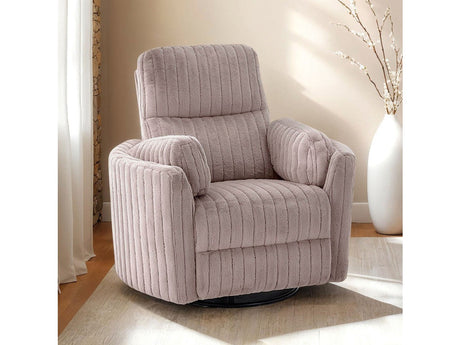 Belper Taupe Power Glider Recliner w/ Swivel - Ornate Home