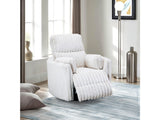 Belper White Power Glider Recliner w/ Swivel - Ornate Home