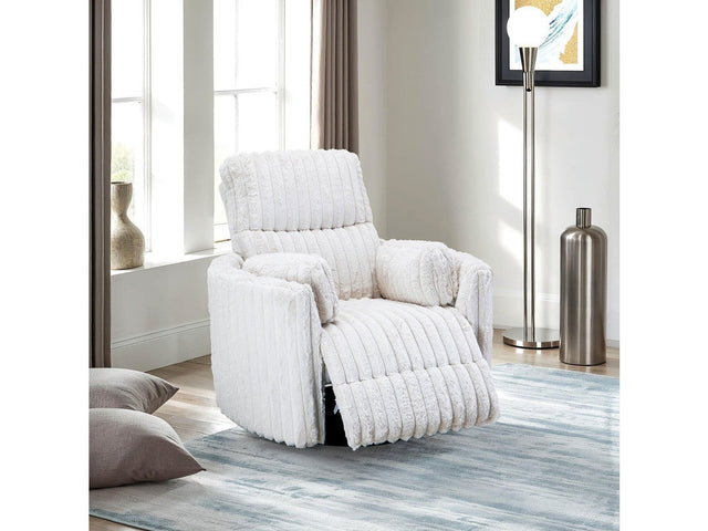 Belper White Power Glider Recliner w/ Swivel - Ornate Home